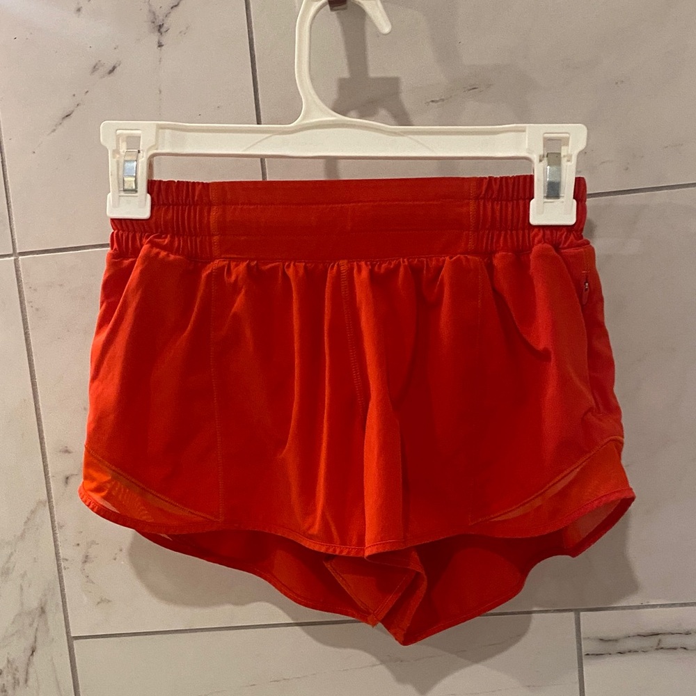 lululemon athletica Vivid Red Athletic Shorts